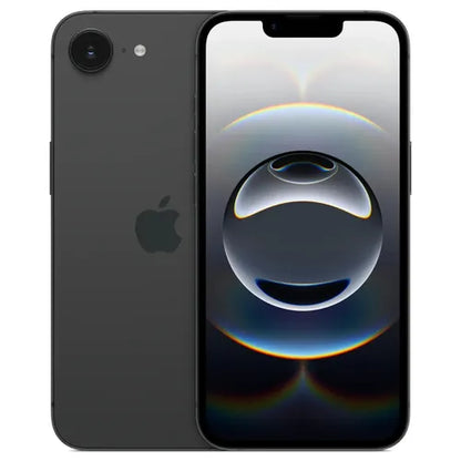 Apple iPhone 16e (Black/White).